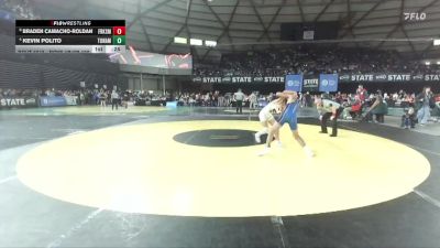 Boys 1B/2B 126 Cons. Round 4 - Braden Camacho-roldan, Forks vs Kevin Polito, Tonasket