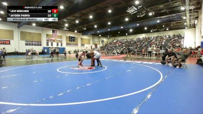 215 Boys 5th Place Match - Jayden Parks, El Cajon Valley vs Levi Mincher, Imperial