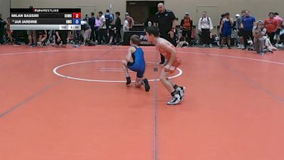 67 lbs Cons. Sub-semis - Milan Bassiri, Capital City Wrestling Club vs Ian Jardine, NOVA Wrestling Club