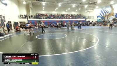 152 lbs Cons. Round 2 - Burke Huntsinger, Gallatin (Bozeman) vs Carter Loutzenhiser, Timberlake