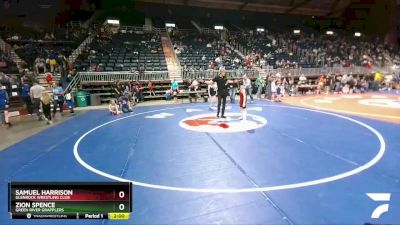 93 lbs Cons. Round 1 - Samuel Harrison, Glenrock Wrestling Club vs Zion Spence, Green River Grapplers