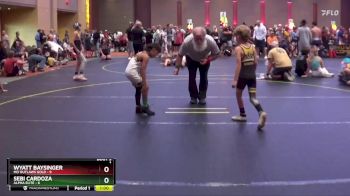 55 lbs Round 2 (4 Team) - Wyatt Baysinger, MO Outlaws Gold vs Sebi Cardoza, Alpha Elite
