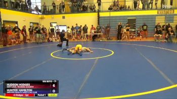 71 lbs Semifinal - Hudson Hodges, Next Level Training Academy vs Hunter Hamilton, Greater Heights Wrestling Club