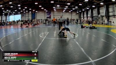 52 lbs Rd# 8- 12:30pm Saturday Final Pool - Bryce Warm, Maryland GOLD vs Asher Wilbur, Untouchables