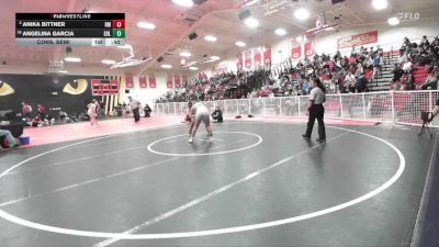 130 lbs Cons. Semi - Anika Bittner, Rio Mesa vs Angelina Garcia, Sultana