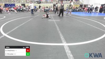 55 lbs Semifinal - Bronson Stephens, F-5 Grappling vs Case Mccabe, Cowboy Wrestling Club