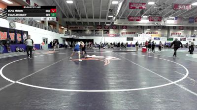 157 lbs Cons. Round 4 - Jake Moon, Oklahoma City vs Evan Atchley, Texas Wesleyan