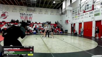 107 lbs Champ. Round 1 - Samantha Conklin, Emmett vs Kiera Hersel, Rocky Mountain