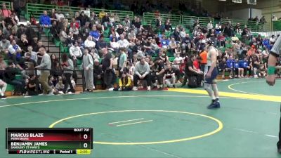 138 lbs Semifinal - Marcus Blaze, Perrysburg vs Benjamin James, Sandusky St Mary`s