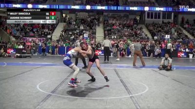 100 lbs Champ. Round 1 - Audrie Schmidt, Turner vs Miley Dinicola, Halstead