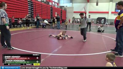 8U - 56 lbs Round 2 (6 Team) - Emery Kennedy, Madison County Youth Wrestling - 8U vs Lawson Henderson, Alexander City Youth Wrestling - 8U