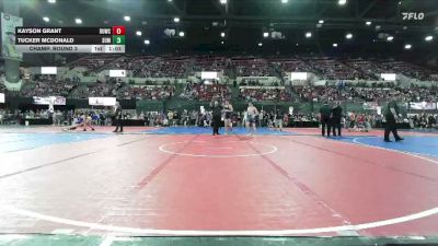 123 lbs Champ. Round 3 - Kayson Grant, CODY WRESTLING CLUB vs Tucker McDonald, Powell Wrestling Club