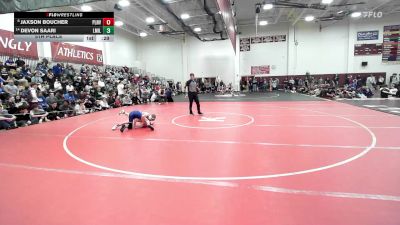 106 lbs 5th Place - Jaxson Boucher, Plainville vs Devon Saari, Lewis Mills*