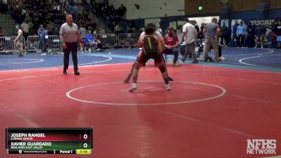 145 lbs Cons. Round 3 - Joseph Rangel, Corona Senior vs Xavier Guardado, Redlands East Valley