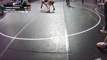 90 lbs Champ. Round 2 - Cristian Verduzco, Kearney MatCats Wrestling Club vs Turner Zahn, Syracuse Mat Club