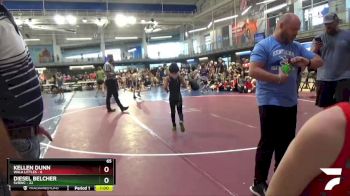 65 lbs Round 7 (8 Team) - Kellen Dunn, WALA Littles vs Diesel Belcher, SVRWC