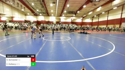 150 lbs Consi Of 8 #2 - David Schneider, Mayo Quanchi vs Caleb Kolberg, MetroWest United