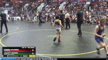 61 lbs Champ. Round 2 - Kaiden Galindez, Dundee WC vs Emmett Rogers, Sault Blue Devils