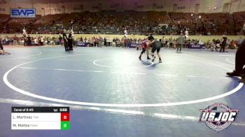 100 lbs Consi Of 8 #2 - Logan Martinez, Texas Wrestling Academy vs Maverick Maltos, Panhandle RTC