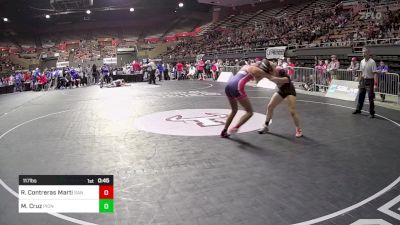 117 lbs Consi Of 8 #1 - Ruby Contreras Martinez, Sanger vs Maria Cruz, Pioneer Valley