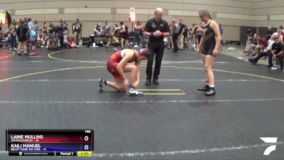 148 lbs Round 3 (4 Team) - Laine Mullins, Untouchables vs Kaili Manuel, Beast Mode WA Pink