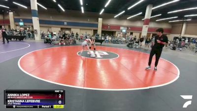 117 lbs Cons. Semi - Annika Lopez, NB Elite Wrestling Club vs Kristanna LeFebvre, Jflo Trained