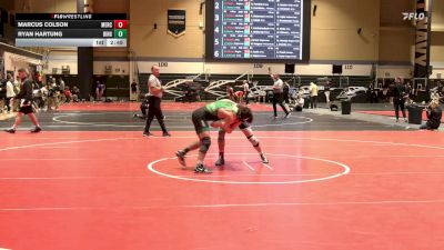 141 lbs Quarterfinal - Marcus Colson, Mercyhurst vs Ryan Hartung, Binghamton