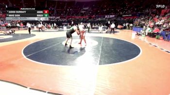 2A 285 lbs Cons. Round 1 - Mike Sisk, New Lenox (Providence Catholic) vs Aiden Surratt, Jacksonville (H.S.)