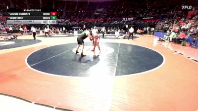 2A 285 lbs Cons. Round 1 - Mike Sisk, New Lenox (Providence Catholic) vs Aiden Surratt, Jacksonville (H.S.)