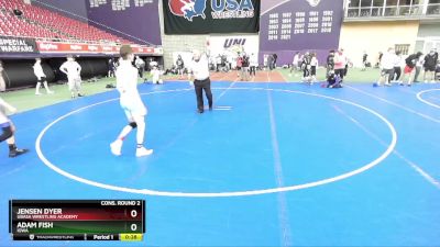 113 lbs Cons. Round 2 - Adam Fish, Iowa vs Jensen Dyer, Ubasa Wrestling Academy