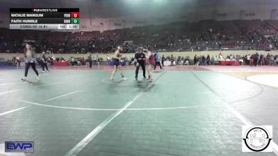 118 lbs Consi Of 16 #1 - Natalie Mangum, Perry Girls Wrestling Club vs Faith Humble, Sand Springs Jr High