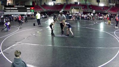 65 lbs 3rd Place Match - Cole Steffes, Midwest Destroyers Wrestling Club vs Cash Krueger, Gretna Youth Wrestling Club