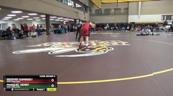 197 lbs Cons. Round 2 - Marquel Henry, Ohio Wesleyan vs Geoffry Kaminsky, Ohio Wesleyan