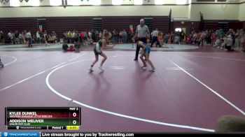 PW-4 lbs Round 3 - Kylee Dunkel, Western Dubuque Little Bobcats vs Addison Weliver, Sailor Mat Club