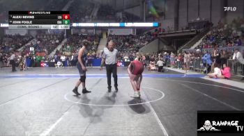 140 lbs Cons. Round 1 - Alexi Nevins, Leavenworth vs John Fogle, Chanute