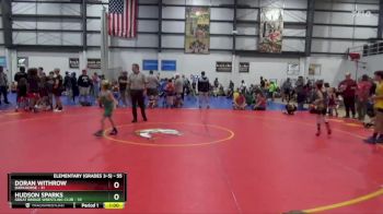 55 lbs Quarterfinal - Doran Withrow, Darkhorse vs Hudson Sparks, Great Bridge Wrestling Club