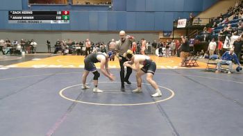 2 - 175 lbs Cons. Round 2 - Adam Wimer, Fort Defiance vs Zack Kerns, Liberty (Bedford)
