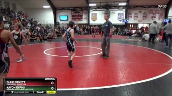 Semifinal - Ollie Pickett, CHAMPIONS WRESTLING vs Kayon Evans, Fort Madison Wrestling Club