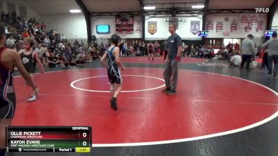 Semifinal - Ollie Pickett, CHAMPIONS WRESTLING vs Kayon Evans, Fort Madison Wrestling Club