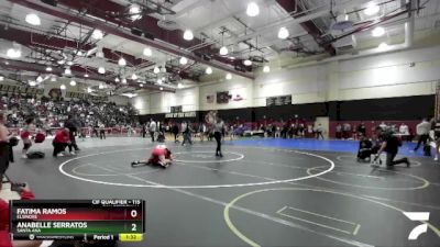 115 lbs Quarterfinal - Anabelle Serratos, Santa Ana vs Fatima Ramos, Elsinore