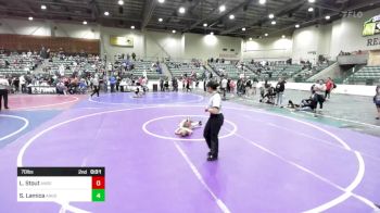 70 lbs Consi Of 8 #1 - Micah Johnson, Calveras Youth Wrestling vs Branson Bressler, Cornerstone MC