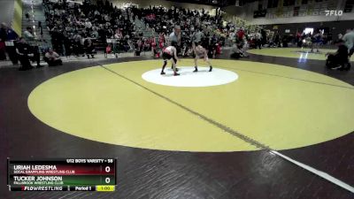 58 lbs Cons. Semi - Uriah Ledesma, Socal Grappling Wrestling Club vs Tucker Johnson, Fallbrook Wrestling Club