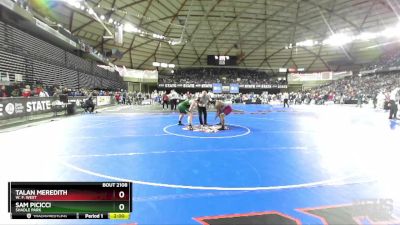 2A 285 lbs Champ. Round 1 - Sam Picicci, Shadle Park vs Talan Meredith, W. F. West