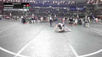110 lbs Round Of 16 - Dj Portaleos, Brick Wrestling Club vs Ryan Farley, Westfield