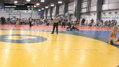 110 lbs Round 3 (12:30pm Saturday) - Noah Losey, PA Gold vs Carter Jones, Michigan S.W.A.T.
