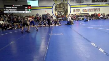 138 lbs Quarterfinal - Tully Griffith, West Liberty vs Jordan Meling, East Marshall/Meskwaki