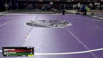 132 lbs Champ. Round 1 - Korbyn Sena, Nampa vs Geoff Brooks, Post Falls