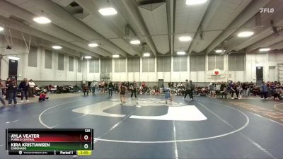 125 lbs Champ. Round 3 - Kira Kristiansen, Coronado vs Ayla Veater, Pueblo Central