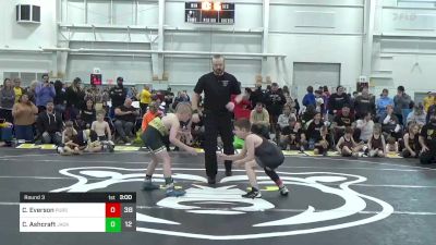 85 lbs Round 3 - Caleb Everson, Pursuit vs Croix Ashcraft, Jacket Wrestling Club