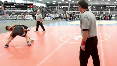 6 - 144 lbs 5th Place Match - Elijah Phoutasen, Landstown vs Basit Amid, Langley